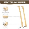 2 Pack Wooden Bamboo Back Scratcher, 17 Inch Long Handle Back Scratchers for Adults Men Women - 2 of 4