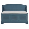 NicBex Storage Bench Modern Wooden Shoe Bench with Open Shelves, Curved Side Panels and Cushion for Mudroom, Entryway - 3 of 4