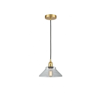 Orwell - 1 Light Cord Hung Mini Pendant In Industrial Style-7.75 Inches Tall and 8.38 Inches Wide