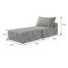 Convertible Sleeper Chair with Pillow,Back Support, Comfy Floor Sofa Lounge for Living Room Bedroom, Single sofa,Grey - image 4 of 4