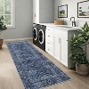 Washable Runner Rug 2x6 Runner Modern Non Slip Kitchen Rugs Geometric - 2 of 4