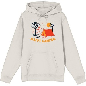 Adventure Society Happy Camper Adult Long Sleeve Hoodie - 1 of 2