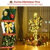 Tangkula 6'Artificial Cactus Christmas Tree Pre-Lit Optical Fiber w/ LED Lights & Ball Ornaments - 4 of 4