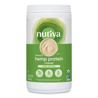 Nutiva Organic Vegan Hemp Protein Powder - 16oz