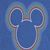 Women's - Disney - Rainbow Outline Mickey Silhouette Short Sleeve Graphic T-Shirt - 2 of 4