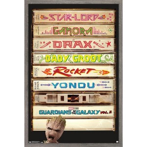 Trends International Marvel Cinematic Universe - Guardians of the Galaxy 2 - Tapes Framed Wall Poster Prints - 1 of 4