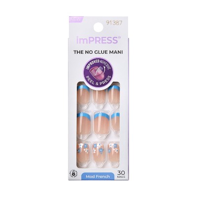 imPRESS Glazed Donut Press-On Nails, No Glue Needed, Green, Medium Almond  Shape, 33 Ct.