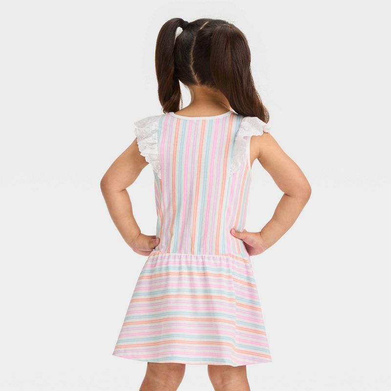 Toddler Girls' Barbie Cap Sleeve Dress - White, 2 of 6