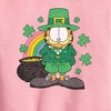 Boys' - Garfield - Rainbow Shamrocks Graphic Long Sleeve Fleece Sweatshirt - 2 of 4