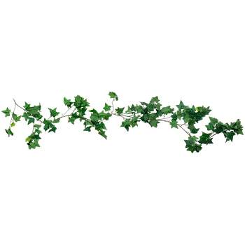 Allstate Floral 6' Lush Green and Brown Needle Point Ivy Leaf Artificial Garland