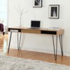 Proman Products Marcus Desk Natural - Proman Products: Steel Frame, Veneer Surface, All Purpose Drawer - 4 of 4