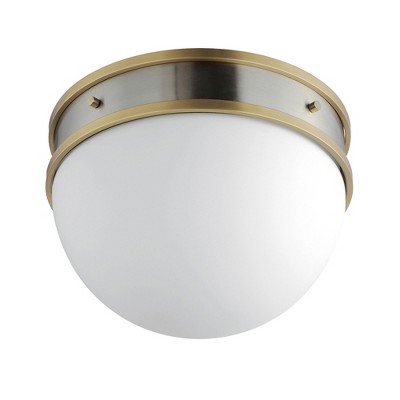 Maxim Lighting Duke 1 - Light Flush Mount in  Satin Nickel/Satin Brass