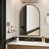 KTMBDW 24"x35" Arched Bathroom Mirror - Wall Mirror for Bathroom, Metal Frame Vanity Mirror, Arch Decorative Mirrors for Living Room, Bedroom - 2 of 4
