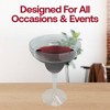 Smarty Had a Party 14 oz Clear Spiral Margarita Plastic Goblets - 48 pcs - 4 of 4