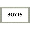 PosterPalooza | Panoramic Sculpted Blue Picture Frame - UV Acrylic, Foam Board Backing, Hanging Hardware - 2 of 4