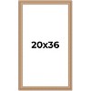 PosterPalooza | Weathered Yellow Picture Frame - UV Acrylic, Foam Board Backing, Hanging Hardware - 2 of 4