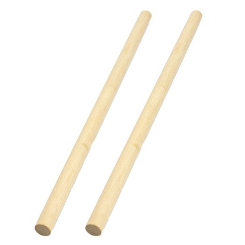 Pack of 4 Dowel Rods 12 Inch Unfinished Wood for Crafting 3/4 Inches Wood  Craft Sticks Wooden Dowels for Crafts Bamboo Wood Rod Bamboo Wood Sticks