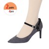 Allegra K Women's Detachable Adjustable Anti-Slip Shoe Straps Bands Belts with Buckle for Heels 2 Pairs - 4 of 4