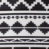 Northlight 4' x 6' Black and White Aztec Design Rectangular Outdoor Area Rug - 4 of 4