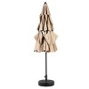 10FT 3-Tier Auto-Tilt Outdoor Umbrella, Aluminum Patio Table Umbrella for Market, Pool, Deck (Base Not Included) – Maison Boucle - 3 of 4