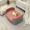 Raised Dog Sofa Bed, Supports 35-80 lbs, Removable Mattress Cover, Machine Washable Fabric, Dog Couch Sofa for Small & Medium Dogs–Cuddlewood - 3 of 4