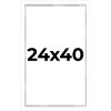 PosterPalooza | Modern Shadow Box 1" Depth White Picture Frame - UV Acrylic, Backing, Hanging Hardware - 2 of 4
