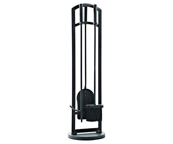 Pleasant Hearth Arched 4Pc Fireplace Toolset - Black