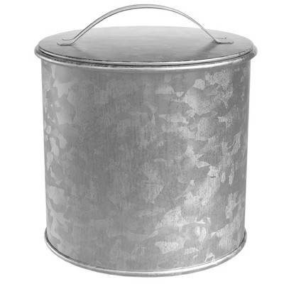 Amici Home Newport Collection Galvanized Metal Storage Canister, Food Safe