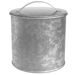 Amici Home Newport Collection Galvanized Metal Storage Canister, Food Safe - 1 of 4