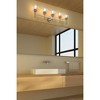 Sutton 5-Light Modern Vanity Wall Light - Steel, Dimmable, Damp Rated, 39.5" Wide - 2 of 4