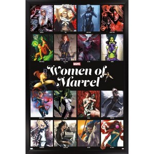 Trends International Marvel - Women of Marvel - Grid Framed Wall Poster Prints - 1 of 4