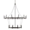 Capital Lighting Lancaster 20 - Light Chandelier in  Black Iron - 2 of 2
