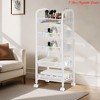 5 Tier Vegetable Basket, Storage Rolling Cart, Metal Mesh Storage Rack On Wheels, Vegetable Organizer for Kitchen - 4 of 4