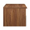Modway Envision Wall Mount Nightstand - Mid-Century Modern Floating Bedside Table with Storage Drawer in Walnut - 4 of 4