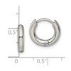Chisel Stainless Steel Polished 3mm Hinged Hoop Earrings - 4 of 4