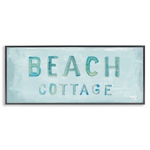 Stupell Industries Rustic Beach Cottage Watercolor Black Framed Giclee Art - 1 of 4