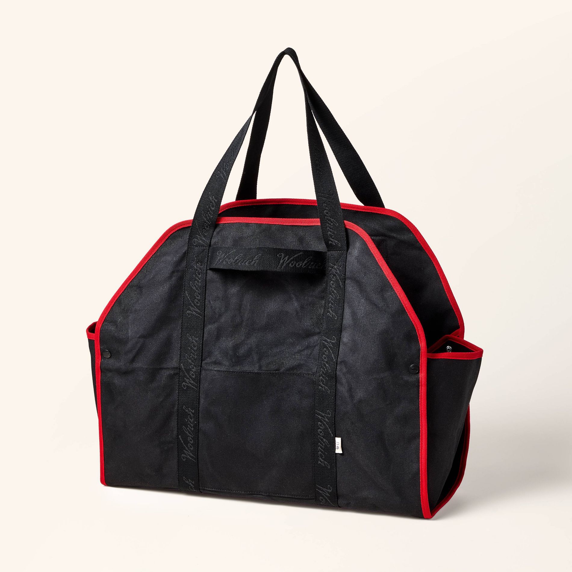 Waxed Canvas Log Carrier Black/Red - Woolrich x Target