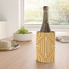 Little Dean Yellow mustard boho stripe Wine Chiller - Deny Designs - 2 of 2