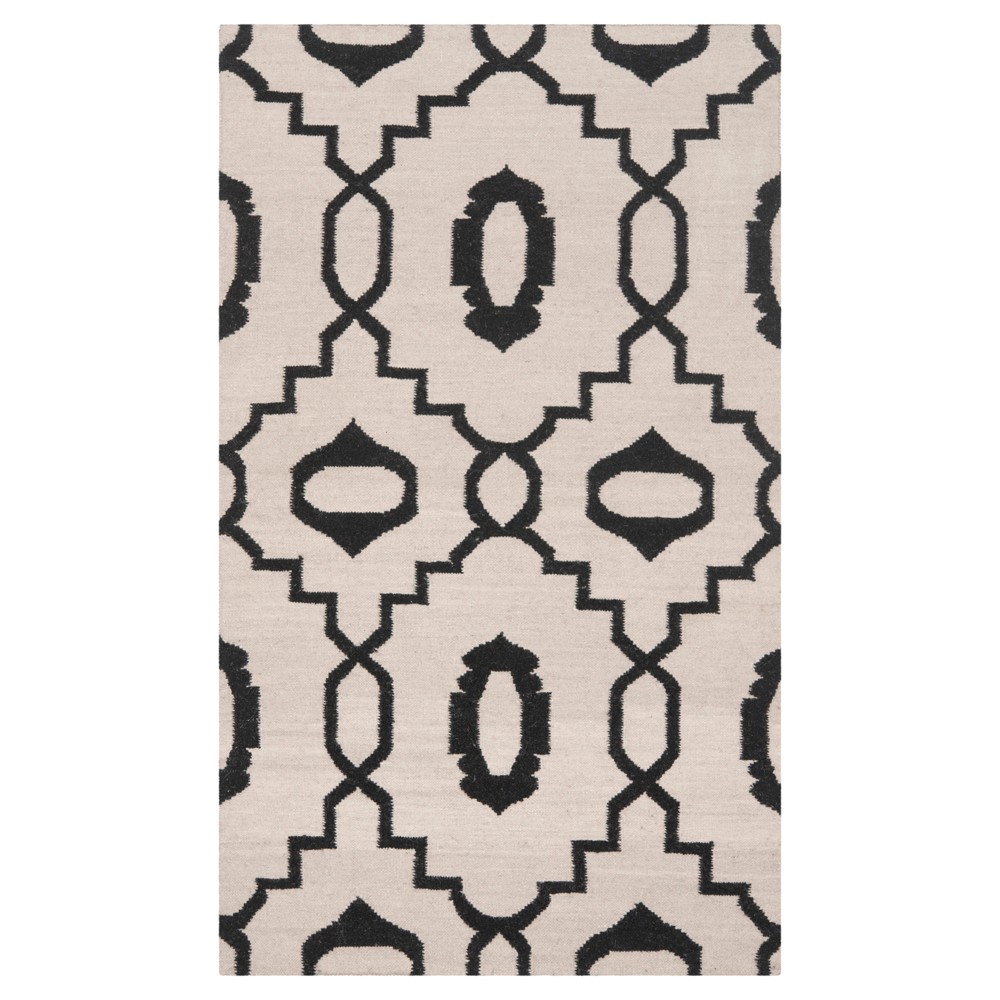 UPC 683726533627 product image for Mona Dhurry Rug - Ivory/Black - (3'x5') - Safavieh | upcitemdb.com