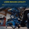 Syemin Lift Jacks Heavy Duty 300 lbs Scissor Jack Lift Foot Step Wheels for Small Dirt Bikes Everyday and Industrial, Blue, 17.8"*17.3"*15" - 4 of 4