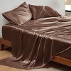 Bedsure | 4 Pcs Satin Sheets Set Similar to Silk Sheets Luxury & Ultra Soft, Non-Fading & Wrinkle Free - 2 of 4