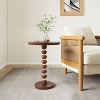 NicBex Modern Solid Wood Round End Table with Unique Base,Natural Side Table,Coffee Table for Bedroom,Living Room - 2 of 4