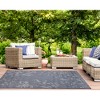 Liora Manne Carmel  Indoor/Outdoor Rug  Navy.. - 4 of 4