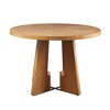 44" Round Kennedy Dining Table Pecan - Ink+Ivy: Seats 4, Wood Veneer, Modern Style - image 3 of 4