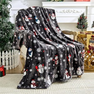 Lomsoe Checkered Blanket Flannel Throw Blankets Soft Cozy Checkered Grid Print Chessboard Pattern Throws for Bed Sofa Couch. - 1 of 4