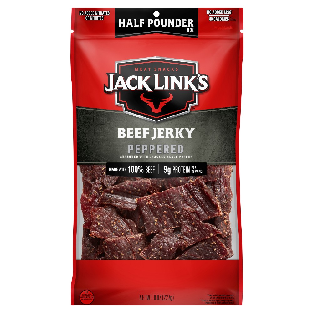 UPC 017082877086 product image for Jack Link's Peppered Beef Jerky - 8oz | upcitemdb.com