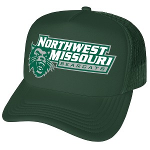 Northwest Missouri State University Primary Logo Foam Trucker Cap Hunter Green Os - 1 of 4
