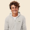 Dalix Cappuccino Embroidered Zip Hoodie Fleece Long Sleeve Pocket Warm Soft Mens - 4 of 4
