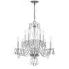 Crystorama Lighting Traditional Crystal 10 - Light Chandelier in  Polished Chrome - 3 of 4