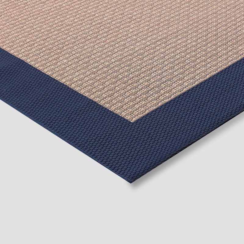 6&#39;7&#34;x9&#39; Frame Outdoor Rug Navy - Threshold&#8482;, 2 of 4